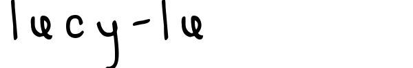 Lucy-Lu font preview